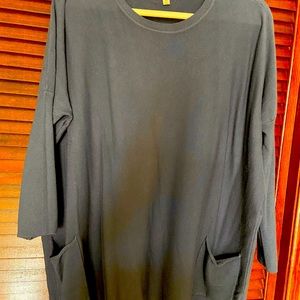 Tea n Rose Ultra Soft Sweater tunic size M/L Smoky Blue color
